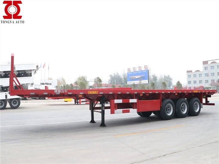 3axles Flat Bed Semi Trailer
