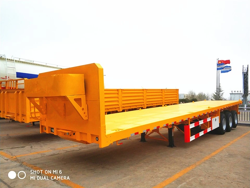 40ft Kontenitur Flatbed Semi Trailer