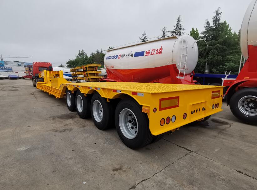 Gooseneck li jinqalgħu Lowbed Semi Trailer