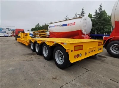 Gooseneck li jinqalgħu Lowbed Semi Trailer