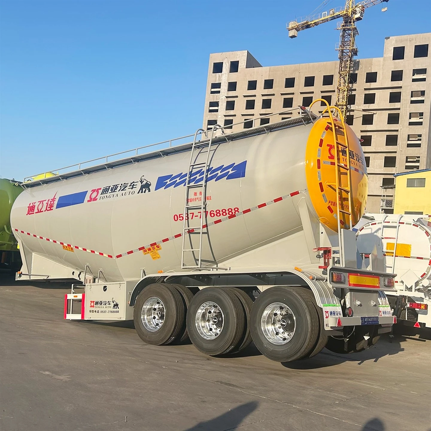3 Axle Bulk Siment Tanker Semi Trailer