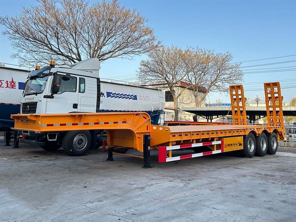 3 Axle Low Bed Semi Trailer Bil Sellum