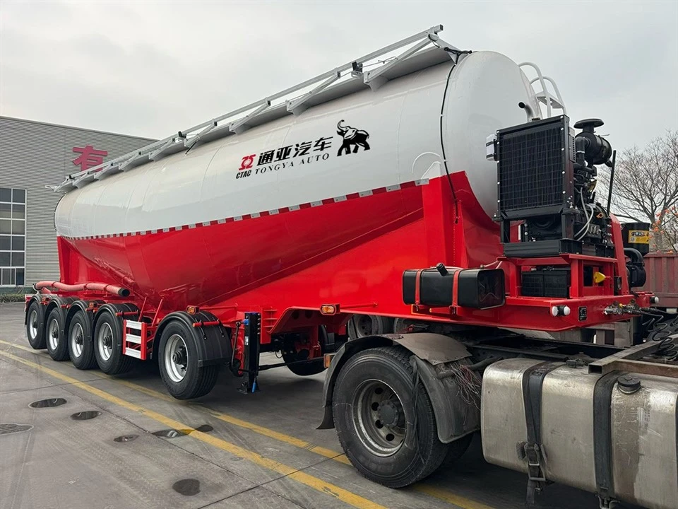 5 Fus 66 Litru Bulk Siment Tanker Semi Trailer