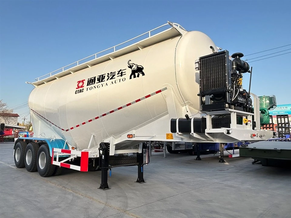 3 Axle 40T Bulk Siment Tanker Semi Trailer