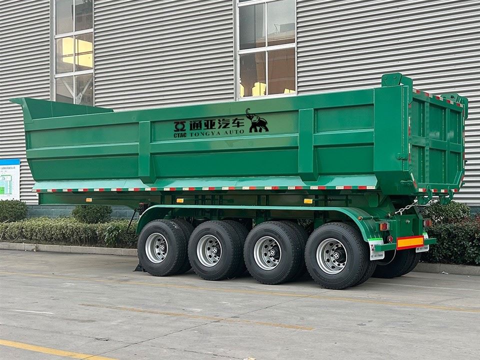 Erba 'Fusijiet fuq wara Dump Semi Trailer