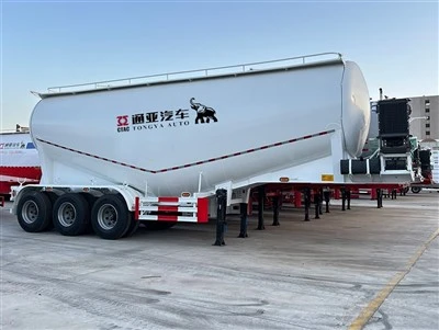 3 Axle Bulk Siment Tanker Semi Trailer B'Sospensjoni Mekkanika