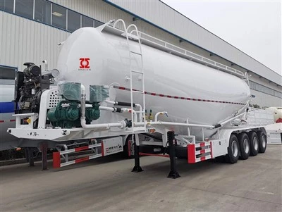 4 fus 50m3 Bulk Cement Tanker Semi Trailer