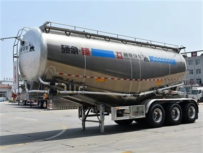 40T Aluminum Cement Tanker Semi Trailer